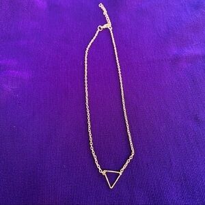WILA gold triangle necklace